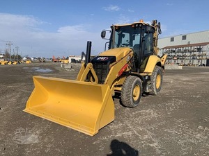 รถตักล้อยางมือสอง Caterpillar 416E พร้อมบุ้งกี๋หน้าและบุ้งกี๋หลังสำหรับงานก่อสร้าง - Product Image 3