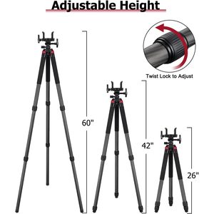 Trakiom <b>Tripod</b> Carbon Fiber 60 Inches Ball Head Camera Support Outdoor Use - Product Image 5