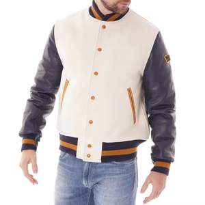 Precio de fábrica personalizado bordado Logo Varsity satén Letterman chaqueta hombres Etiqueta Privada Venta caliente chaqueta de invierno para hombres - Product Image 6