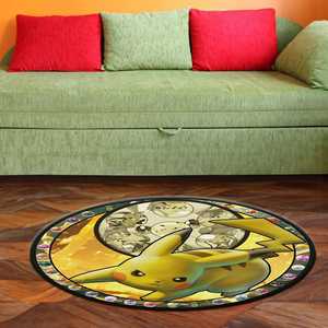 Tapis imprimé Pikachu - Décoration moderne pour chambre d'enfant et salon, tapis doux non tissé - Product Image 5