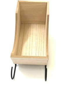 Traîneau de Noël élégant en bois pour les vacances panier de traîneau de table décoration de festival de maison de Noël décor intérieur et extérieur - Product Image 2