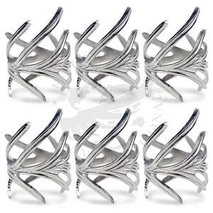 ห่วงรัดผ้าเช็ดปากหิมะสำหรับเทศกาลคริสต์มาสห่วงรัดผ้าเช็ดปากสีทองสำหรับงานปาร์ตี้งานแต่งงานโต๊ะรับประทานอาหารที่ใส่ผ้าเช็ดปากในฤดูหนาว - Product Image 4