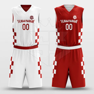 Uniforme de baloncesto sin mangas Uniforme de baloncesto de último estilo Uniforme de baloncesto reversible de nuevo diseño - Product Image 1