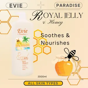 Evie Paradise Body Shampoo Liquid with Royal Jelly & Honey 2000ml Malaysia deep moisturising Personal Care Bath Supplies