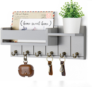 Llavero montado en la pared ramificado con árbol con cubierta de enchufe de casa para decoración de hogar y sala de estar, llavero de madera a precios baratos - Product Image 6