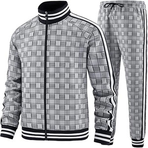 Conjunto Deportivo Personalizado con Bordado Chenille, Cremallera Lateral en la Manga, Pantalones Deportivos Ajustados, Estilo Deportivo para Hombre, Subido por Dress Sports - Product Image 2