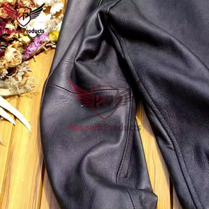 Opción de logotipo personalizado Elegante chaqueta de cuero de bombardero de invierno para los hombres de talla grande disponible al aire libre de gran tamaño chaqueta de cuero en blanco - Product Image 4