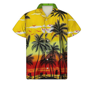 2025 nuevos trajes de playa hawaianos conjuntos de camisa Floral de secado rápido ropa de playa de flores tropicales camisas hawaianas de verano para hombres - Product Image 6