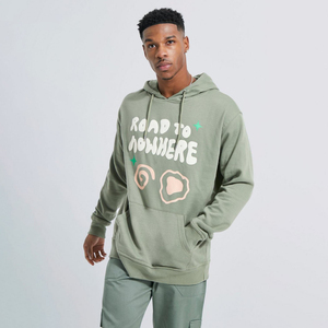 Sweats à capuche avec logo personnalisé pullover sweats à capuche en coton unisexes à imprimé 3D ultra-lourds et épais - Product Image 1