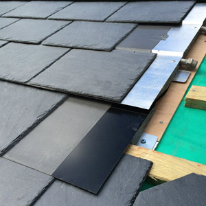 Tejas de Techo de <span class=keywords><strong>Pizarra</strong></span> Negra Natural |   Tejas de Piedra Tradicionales Hechas a Mano, Resistentes al Calor, Impermeables y Duraderas para Techos de Casas - Product Image 1