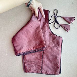 Vente chaude Meilleur Tissu Couleur Incroyable Pattu Soie Blouse Plaine Fournisseur Indien Et Exportateur Au Taux Le Plus Bas - Product Image 5