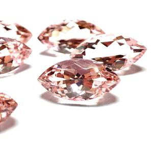Venta al por mayor Morganite 6X6mm Tamaño Fabricación de joyería Pink Peach Marquise Faceted DIY Morganite de piedras preciosas naturales sueltas para la venta - Product Image 5