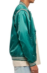 Gran oferta chaqueta universitaria de satén parche bordado de Color personalizado de talla grande característica impermeable estilo Letternman - Product Image 4