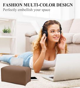 Soporte cuadrado moderno para caja de pañuelos Material de PP duradero con varios colores Cuero de PU Oficina en casa Escritorio Logotipo impreso personalizable - Product Image 5