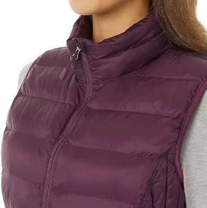 Latest Design Winter Wear Eco-Friendly High Quality Puffer <b>Vest</b> Zipper Custom Logo Breathable StreetWear Outerwear Fashion <b>Women</b> - Product Image 5