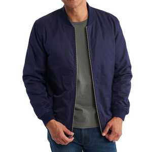 Veste bomber en nylon sur mesure en gros, fabrication OEM, veste bomber légère pour hommes, fermeture éclair, manches longues - Product Image 1