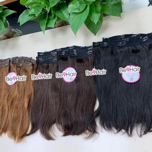 Venta al por mayor 100% Extensión de cabello humano virgen de alta calidad Cinta sin costuras Clip-In Base de tupé de encaje de onda larga recta y profunda - Product Image 5