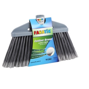 Long Soft Fiber Brooms for Household Cleaning <b>Tools</b> Easy to Sweep Garden or <b>Plain</b> Surfaces - Product Image 1