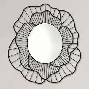 Espejo de pared de Metal moderno más vendido, diseño de flores de dormitorio hecho a medida, alta calidad y para bodas - Product Image 1