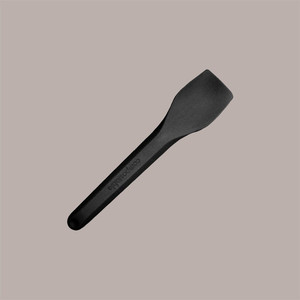 Organic Stacked Disposable Spoons 9.5 cm <b>Black</b> Ice Cream Scoops Pack of 500 Pieces - Product Image 1