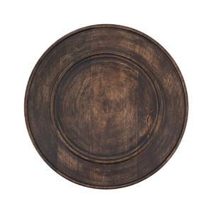 Platos de cargador de cena de diseño antiguo de madera maciza personalizados OEM, cuencos redondos para fiestas de bodas, exportadores indios disponibles - Product Image 3
