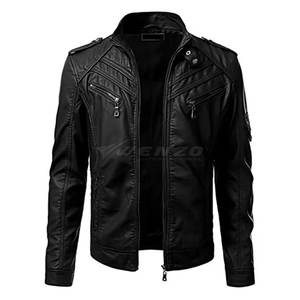 Chaqueta de Cuero de Invierno para Hombre de Alta Calidad, la Más Popular, con Logotipo Frontal, Resistente al Viento y Transpirable, Hecha en Pakistán - Product Image 1