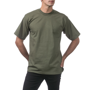 เสื้อยืดแขนสั้นผ้าฝ้าย 50% / โพลีเอสเตอร์ 50% สำหรับฤดูร้อน เสื้อยืดคอกลมแขนสั้นผ้าฝ้ายเนื้อหนาสำหรับผู้ชาย - Product Image 3