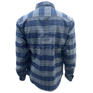 Chemise en flanelle respirante 100% coton cousue pour hommes - Haute qualité, durable, design entièrement personnalisable - Product Image 2