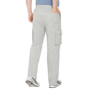 กางเกงคาร์โก้ของผู้ชายกางเกงสเวตเตอร์คาร์โก้แบบเรียงซ้อนกันชุดแนวสตรีทมีเชือกรูดกางเกงยิมวิ่งลำลองสำหรับผู้ชาย - Product Image 3