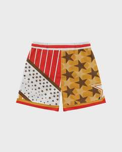 Top Trending Pantalones cortos de baloncesto para hombres Transpirable Cropped Logo Cordón Warm-up Gym Shorts Throwback Printed Sports Basic - Product Image 2