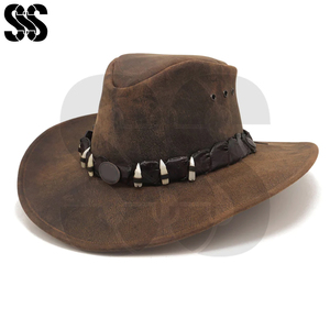 Meilleures ventes : Chapeau de cavalier en cuir occidental pour homme, style cowboy décontracté, réglable, confortable, haute qualité, couleurs personnalisées pour - Product Image 3