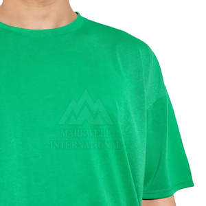 Camiseta Nueva, Color Sólido, Talla Grande, Duradera, Buena Calidad, 100% Algodón, Ajuste Holgado, Camiseta Estampada para Hombre - Product Image 6