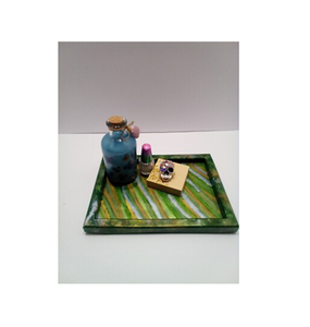 Plateau à café Plateau de service en résine époxy pour hôtels et restaurants Plateau en résine pour design personnalisé pcs - Product Image 1