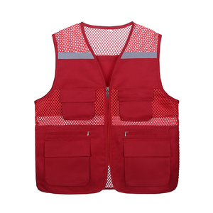 High Quality <b>Vests</b> Hi Vis Safety 100% Polyester Safety Workwear <b>Reflective</b> Regular Fit High Visibility Work Wear <b>Vests</b> for Men - Product Image 6