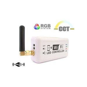 WiFi Mini LED unità di controllo CCT Dimmer RGB Controller di automazione domestica con iPhone iOS Android Smartphone 12V 24V 3 x4a-illuminazione - Product Image 1