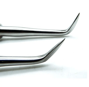 Élévateur de racine dentaire manuel en acier inoxydable Luxuriating Instruments dentaires à pointe incurvée - Product Image 6
