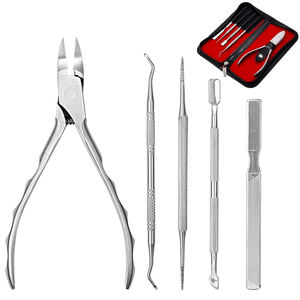 Meilleur fournisseur, kit professionnel et durable pour l'élimination des ongles incarnés, 12 pièces, ensemble d'outils de podologie, acier inoxydable, ouverture large des lames - Product Image 1