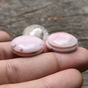 Hồng OPAL Vòng Cabochon rãnh cắt đá quý mịn phẳng trở lại tay đánh bóng đá cho các nhà thiết kế đồ trang sức. Kích thước <span class=keywords><strong>8</strong></span> đến 20mm. - Product Image 4