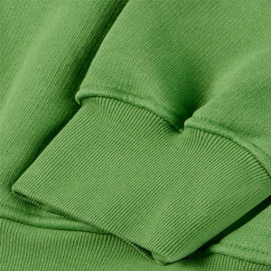 Sweat à capuche vert premium 300 g/m² épais pour homme, coupe oversize, streetwear, avec logo personnalisé, en molleton, épaules tombantes, 100 % coton - Product Image 4
