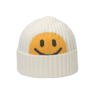 Vente en gros de chapeaux d'hiver tricotés, bonnet d'hiver plié, tête de mort, bonnet jacquard chaud en tricot, 2026 - Product Image 1