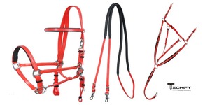 Juego de Brida para Caballo de PVC al por Mayor con Riendas y Pechopetral, Equipo Ecuestre Impermeable, Accesorios para Caballos - Product Image 5