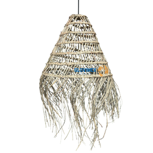 Producto de venta superior algas marinas ratán rafia lámparas de pantalla tejidas decoración del hogar tamaño personalizado Color decoración de muebles de sala de estar - Product Image 1