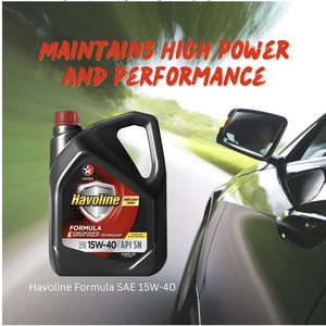 Havoline Formula SAE 15W-40 Huile moteur minérale SN 14KG Plastique haute performance pour voitures 4L Bon fonctionnement Produit Caltex - Product Image 2