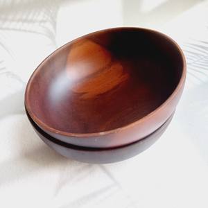 Bol de service en bois d'acacia pour salade fruits aliments noix bol en bois artisanal de haute qualité fabriqué au Vietnam - Product Image 2