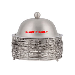 Juego de cuatro ollas de madera y metal, cazuela hecha a mano de calidad superior, tamaño personalizado, calentador de alimentos de metal de lujo - Product Image 4