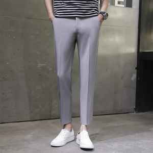 Pantalones de nuevo diseño al por mayor 2025 para hombre, pantalones informales de color sólido con estampado personalizado, ajustados a sus pantalones de marca personalizados - Product Image 6