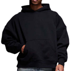 2025 Nuevo logotipo personalizado Heavyweight Oversized Men's 610 Gsm Cropped Boxy Fit Hoodie - Product Image 3