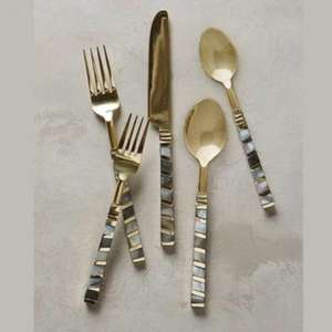 Juego de Cubiertos Americanos de Acero Inoxidable con Mango de Resina, Juego de Cubiertos para Cena, Utensilios de Cocina, Juego de Cubiertos en Oferta - Product Image 6