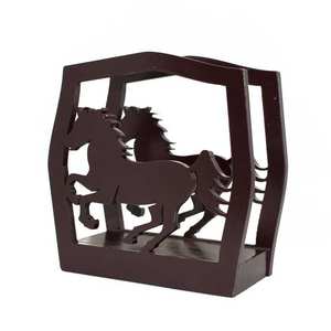 Soportes de servilletas de bambú para cocina, dispensador de servilletas Vintage de sobremesa, para jardín de granja, Hotel, interior y exterior, rectangular, color marrón - Product Image 3