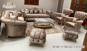 Juego de muebles de sala de estar tallados a mano europeos, exclusivo sofá de 7 plazas tallado en madera, sofá clásico tallado a mano para sala de estar, Reino Unido - Product Image 3